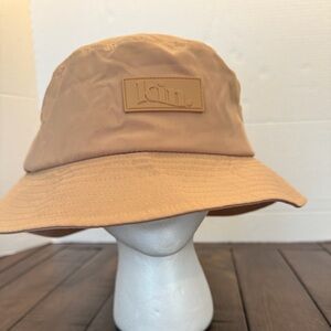 Kin Apparel Tan Waterproof Satin Lined Bucket Hat Size XL Unisex weave Gorpcore